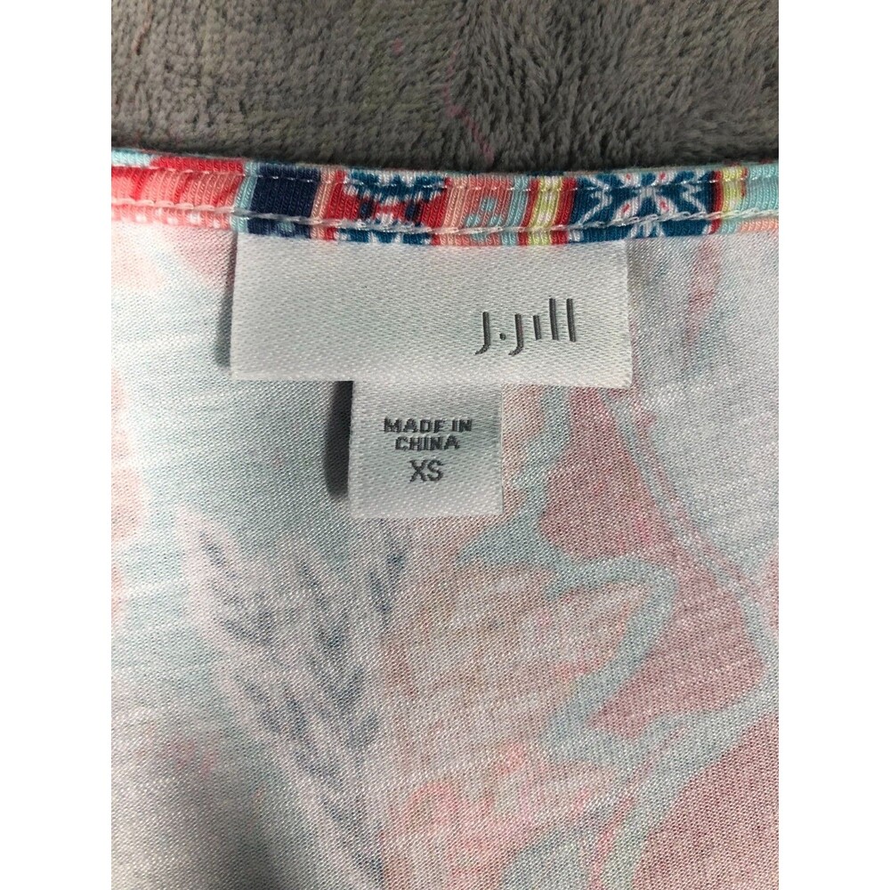 J Jill Sundress Dress Womens Size XS Floral Tropical Print Sleeveless Stretch - Picture 2 of 8